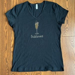 Bubblicious - Rhinestone Champagne Shirt